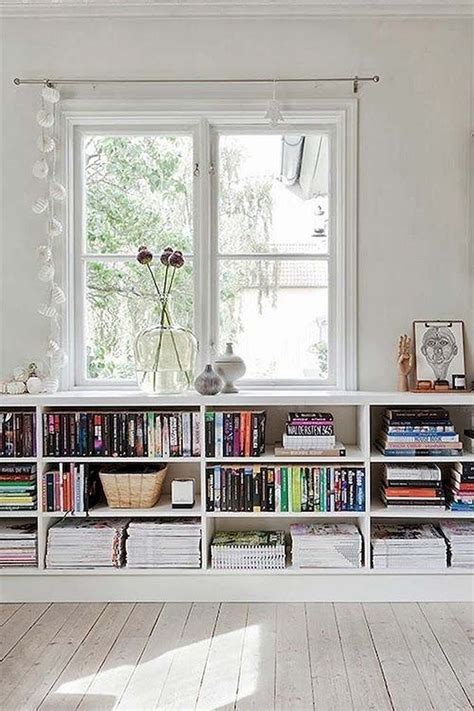 17 Stylish Ways To Display Bookshelves With A Lot Of Books Low