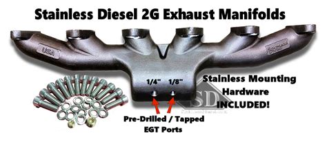 T 6 24 Valve Stainless Diesel Exhaust Manifold Gandr Performance Diesel