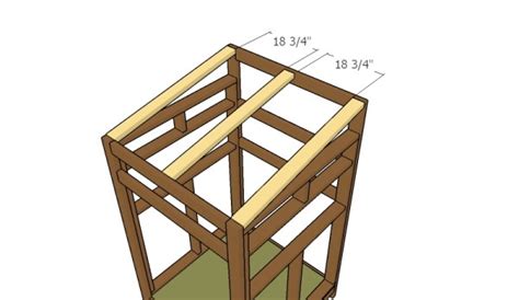These houses provide a comfortable means of stand you may also wish to add a 2 x 4 railing for protection when using the steps. Deer Shooting House Design And Bom - 5x8 Hunting Blind Plans Myoutdoorplans Free Woodworking ...