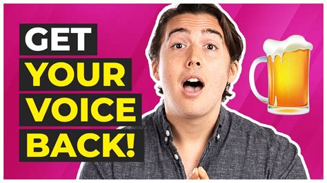 How To Get Your Voice Back Again Youtube