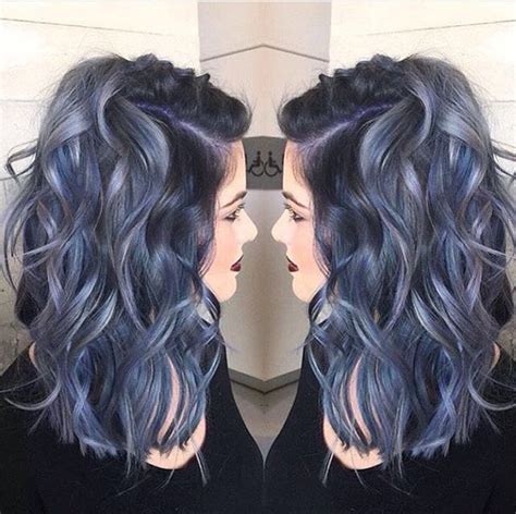 Colorful Hair Blue Hair Gray Hair Hair Styles Hair Makeup Hair