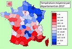 Average temperatures in France in 2017 [OC] : r/MapPorn