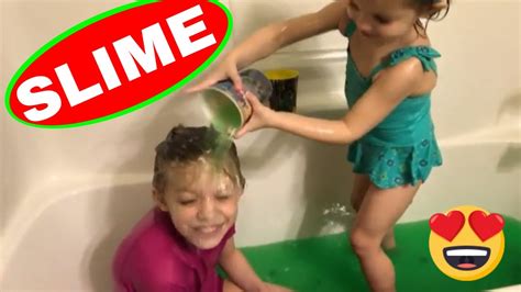 slime bath challenge youtube