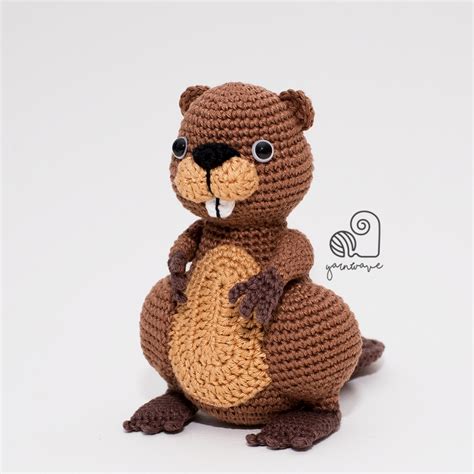 Barkley The Beaver Amigurumi Pattern