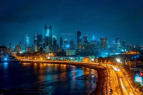 mumbai at night by rahul vangani [1080x720] mumbai city india photography city sketch