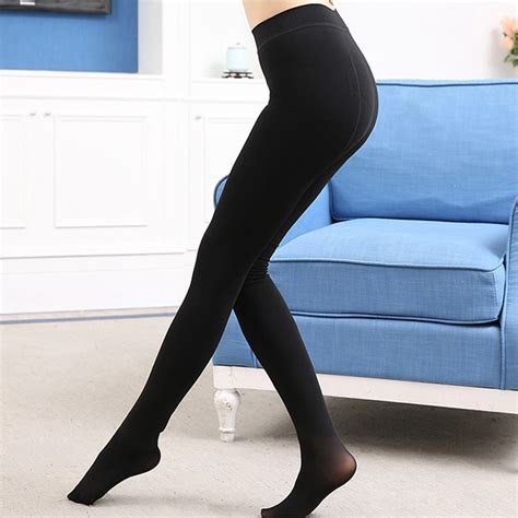 Womens Pantyhose Sexy Stockings Thick Velvet Pantyhose Warm Black