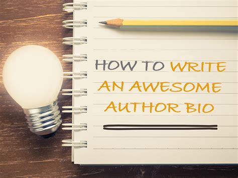 6 Tips On How To Write An Author Bio For Your Book Bookventure Blog