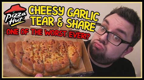 Pizza Hut Cheesy Garlic Tear And Share Review Youtube