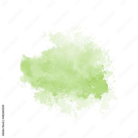 Vecteur Stock Abstract Green Watercolor Water Splash On A White