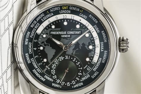 Frederique Constant Classic Worldtimer Manufacture Green Dial Fc