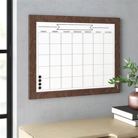 Three Posts Teen Brucie Monthly Write On Calendar Magnetic Wall Mounted