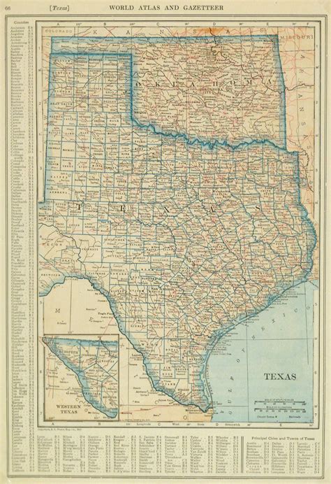 Map Of Texas Oklahoma Border