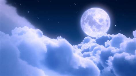 Free Photo Sky With Moon Blue Clouds Light Free Download Jooinn
