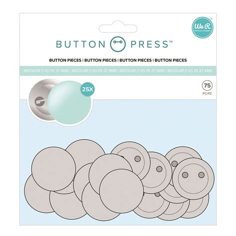 we r memory keepers button press we r memory keepers button press medium refill pack 75