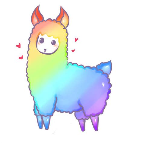 Rainbow Llama By Vaniilabean On Deviantart