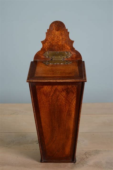 Georgian Antique Oak Candle Box 333750 Uk