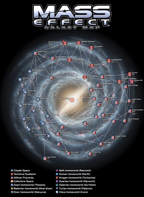 Mass Effect 3 Galaxy Map Vector U S Map