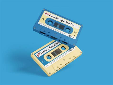 cassette tape mockups mockuptree