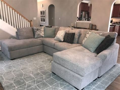 Broyhill Parkdale Sectional Big Lots In 2020 Gray Sectional Living