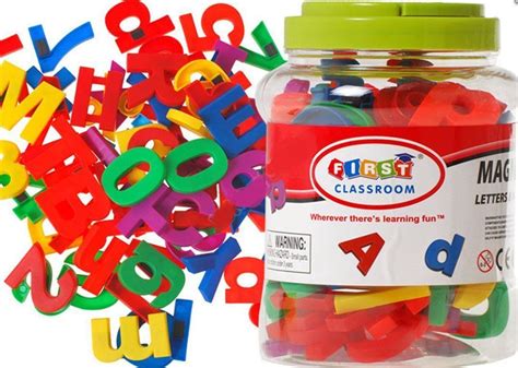 Kids Learning Teaching Magnetic Letters And Numbers Fridge Magnets