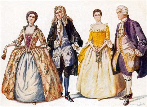 American Colonial Fashion 18th Century Photograph By Science Source