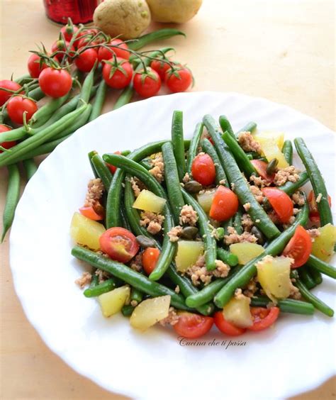 Insalata fagiolini e patate dai migliori blog di ricette di cucina italiani. Insalata di fagiolini con patate e tonno (con immagini ...