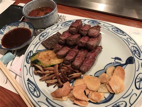 Japanese kobe steak plate recipes : I ate Kobe beef steak in Kobe Japan #recipes #food # ...