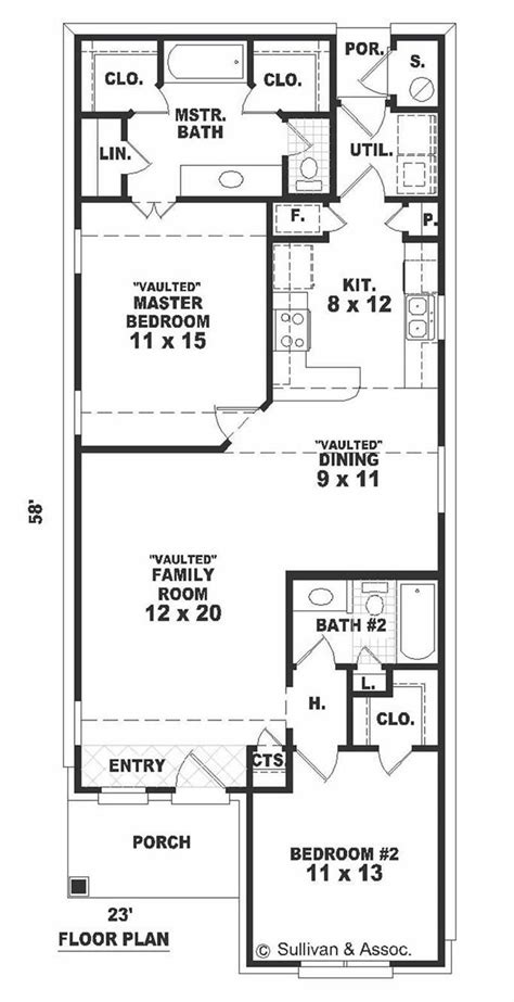 Craftsman Home Plan 2 Bedrms 2 Baths 1163 Sq Ft 170 1696
