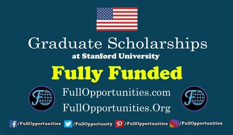Fully Funded Graduate Scholarships In Usa Full Opportunities