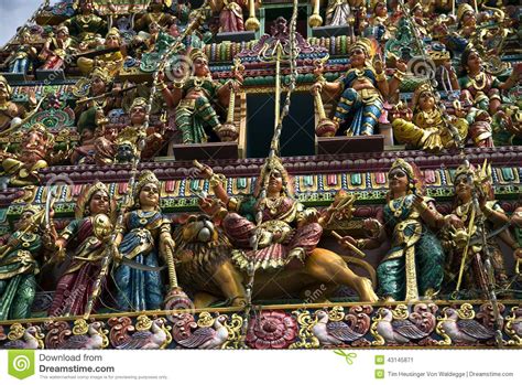 Indian Hindu Temple Stock Image Image Of Indian Dravidian 43145871