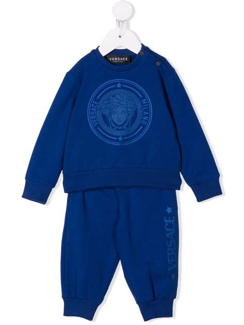 Versace Kids Medusa Print Cotton Tracksuit Set Farfetch