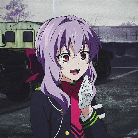 Shinoa Hiiragi 💜 Animasi Seni Anime Gambar Anime