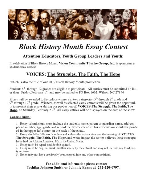 Black History Month Essays Telegraph