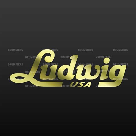 Ludwig Usa Script 65 Drums Logo Replacement For Bass Etsy