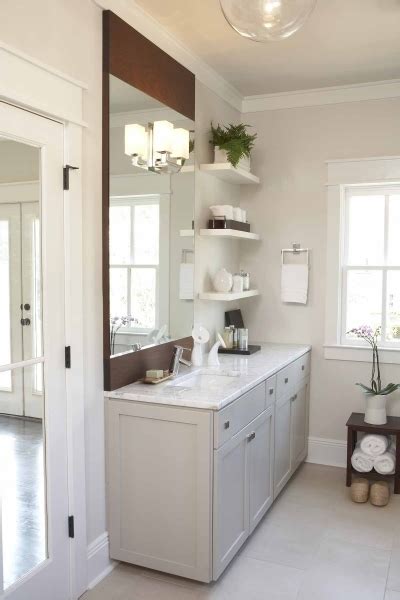 In contrast to white and other light colors, shades of gray. Light Gray Bathroom Vanity - Contemporary - bathroom ...