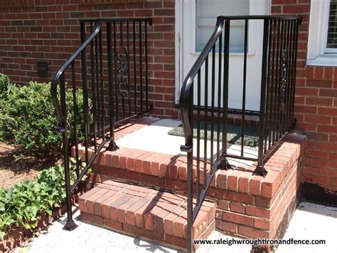 Front porch or deck railings can give an older home a traditional look or a modern feel. Custom Deck Iron Railings - Raleigh Wrought Iron Co.