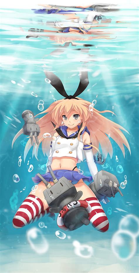 Bajo el agua colección kantai kamikaze kancolle Fondo de pantalla de teléfono HD SmartResize