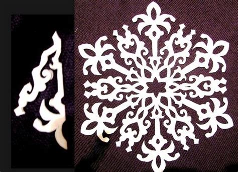 Wonderful Diy Paper Snowflakes With Pattern