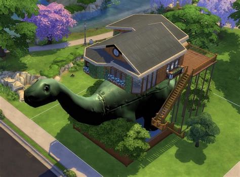 I Built A House On Top Of The Dinosaur The Roof Is Terrible It Was