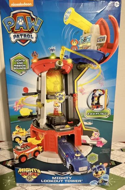 Nickelodeon Paw Patrol Mighty Pups Super Paws Lookout Tower Playset 99