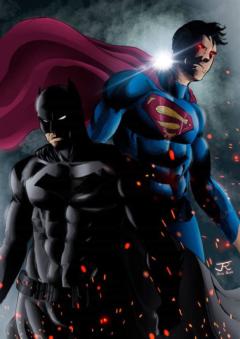 Batman Vs Superman Colored Version By Josiasrocha On Deviantart