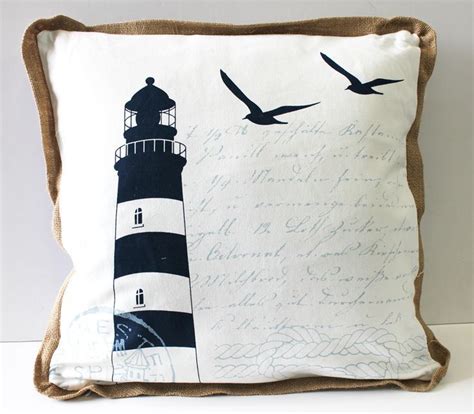 Lighthouse Pillow Морские подушки Квилтинг Подушки своими руками