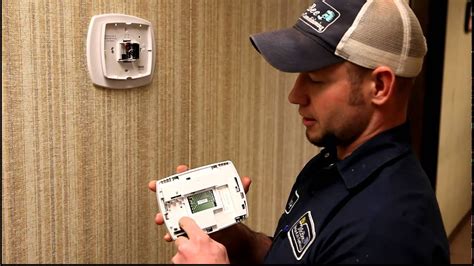 Learn how to install a thermostat in a few simple steps using basic household tools. Trane ProgrammableThermostat Battery Change - YouTube