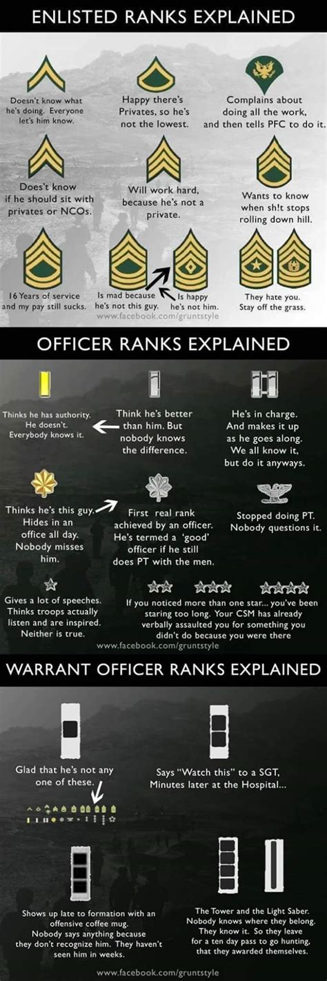 Army Ranks Explained Rmilitary