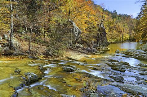 Autumn At Little Missouri Falls Arkansas Ouachita National Forest