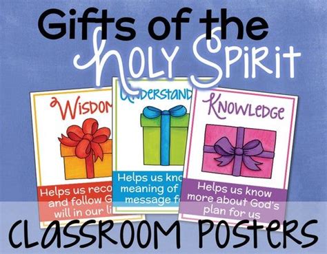 Ts Of The Holy Spirit Posters For Kids Instant Download Christian