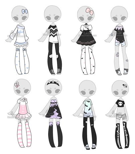 Outfit Adoptable Mix 23 Closed By Hunibi On Deviantart