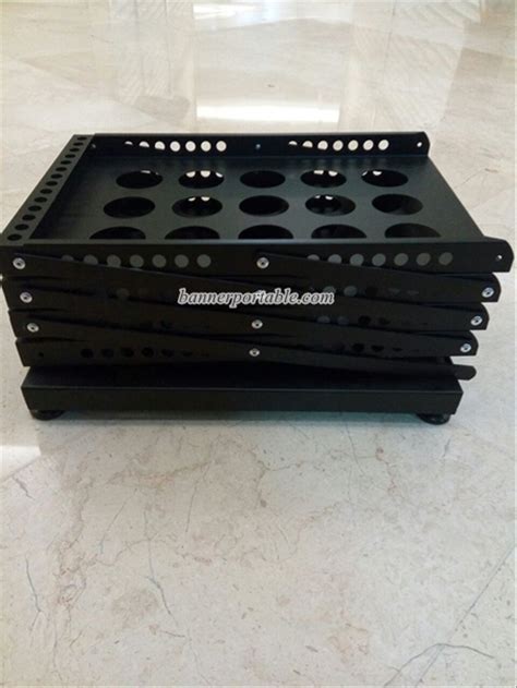 Harga meja besi hollow kombinasi triplek 60cm for aquarium. Jual Rak Meja Brosur Serbaguna Portable Lipat 4 Susun Besi ...