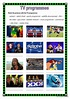 TV programmes vocabulary flashcards…: English ESL worksheets pdf & doc