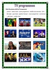 TV programmes vocabulary flashcards…: English ESL worksheets pdf & doc